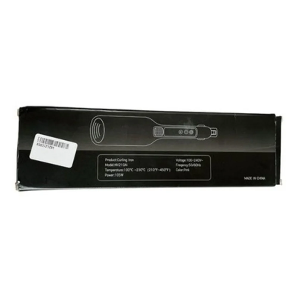Novus NV210Ai 1 In Curling Wand Pink LED Display Hair Styler Auto Shut Off Boxed